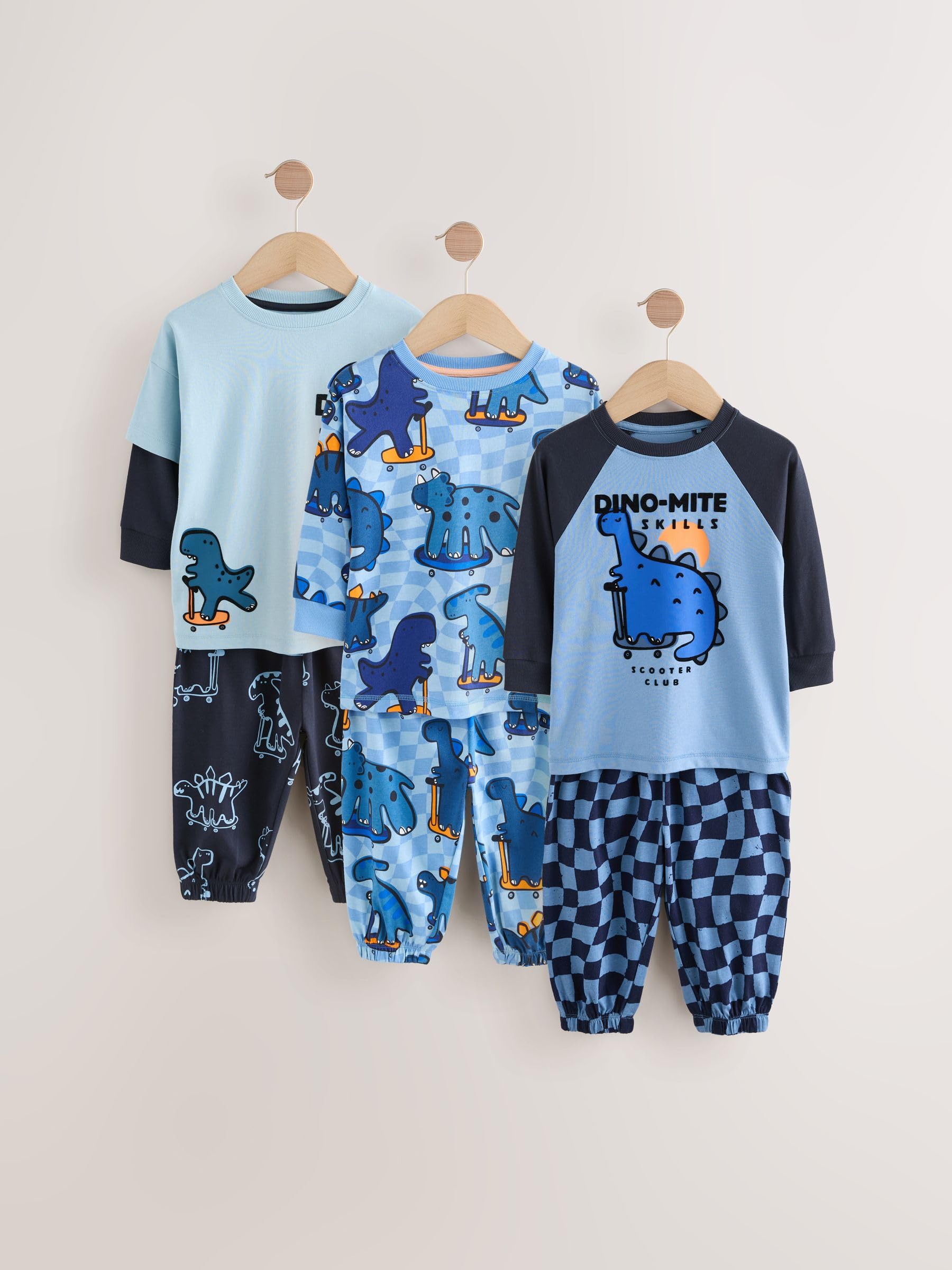 NEXT Garçon Pyjama Oversize, Lot de 3