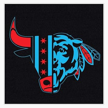 Chicago Bull/Blackhawk/Bear Sticker Decal Vinyl Bumper Stickers Waterproof 5"