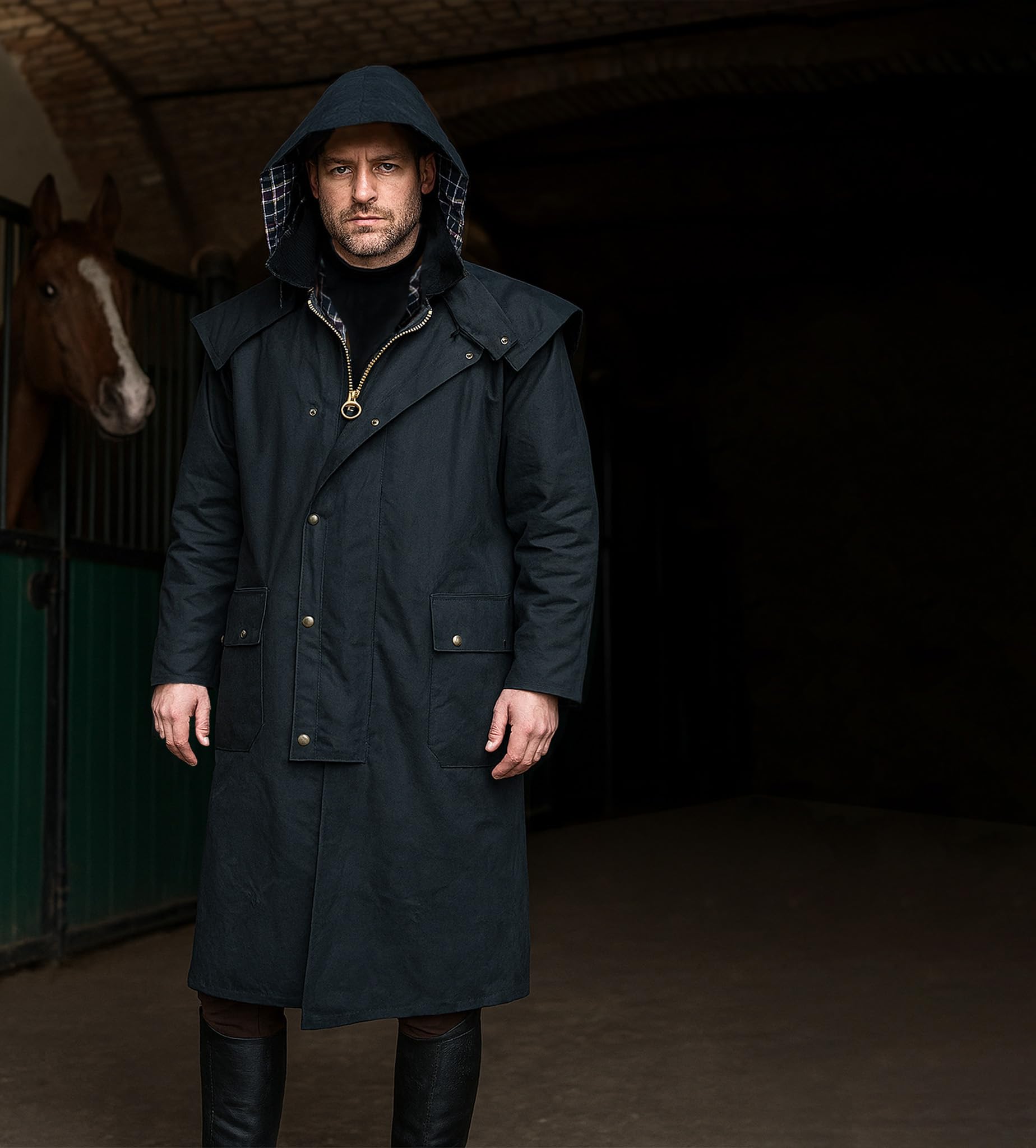Wax Stockman Long Cape