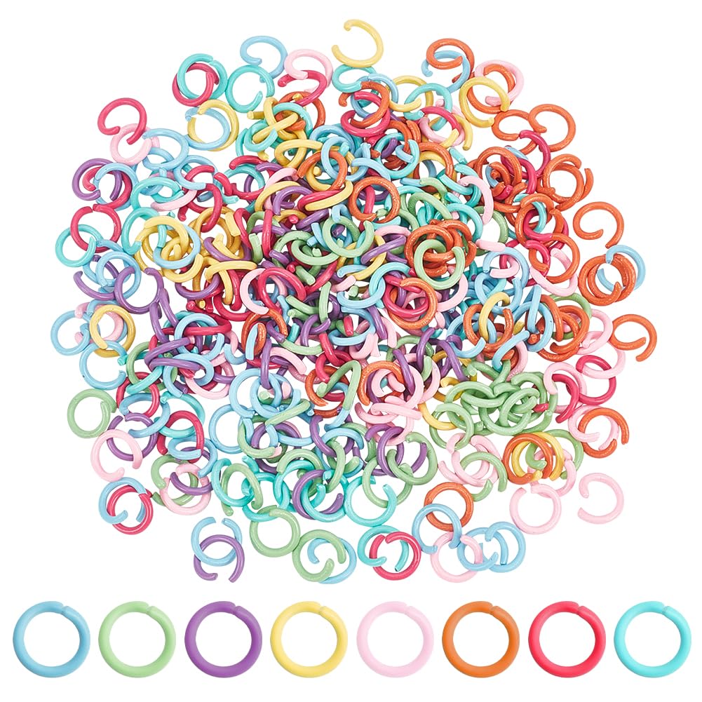 Anneaux ouverts calibre 18 robustes et non soudés de 8 mm pour un montage de bijoux facile