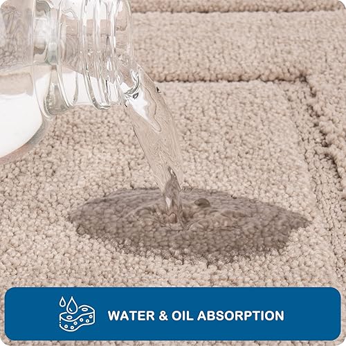 Miniatura 5 de PURRUGS Alfombra de pasillo de cocina lavable a máquina, 24 x 70 pulgadas, antideslizante, súper absorbente, suave para cocina, pasillo y