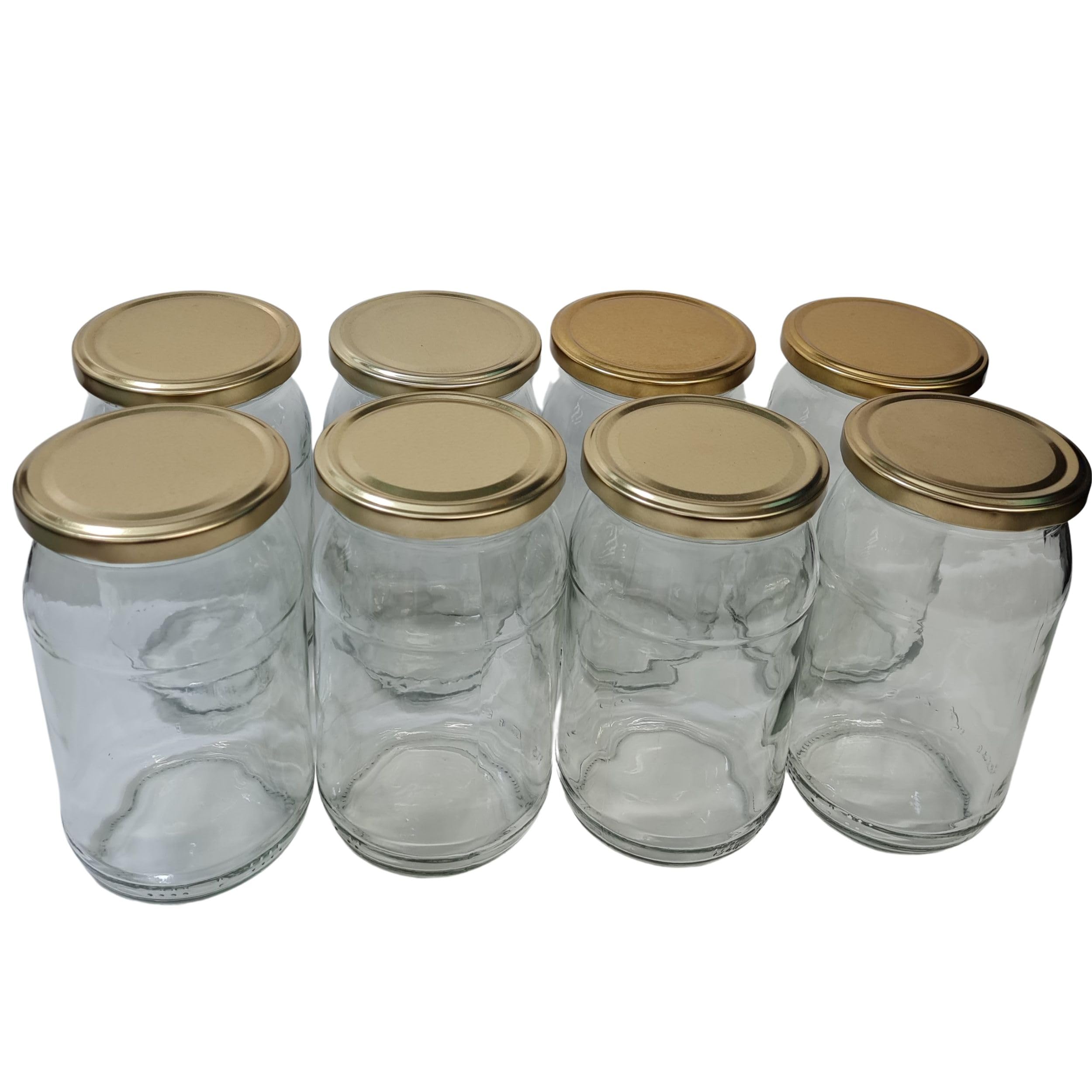 Barattolo in vetro da 815 ml con coperchio per conservare alimenti e salamoie, set da 24 pezzi