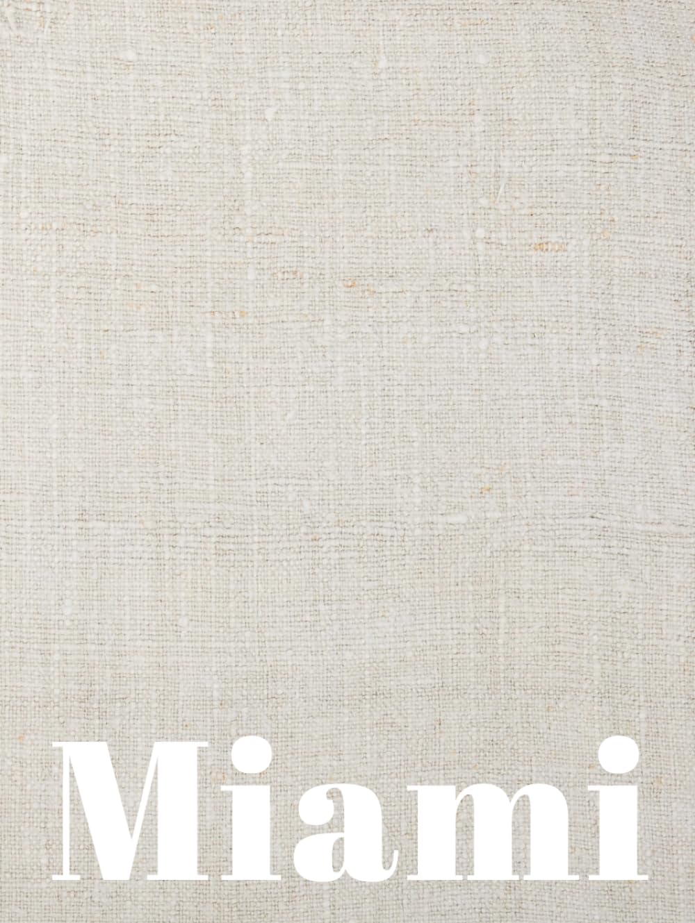 Miami: Coffee Table Book | Cream Linen Edition | Minimalist Home Décor Book | Decorative Lined Interior | 375 Pages