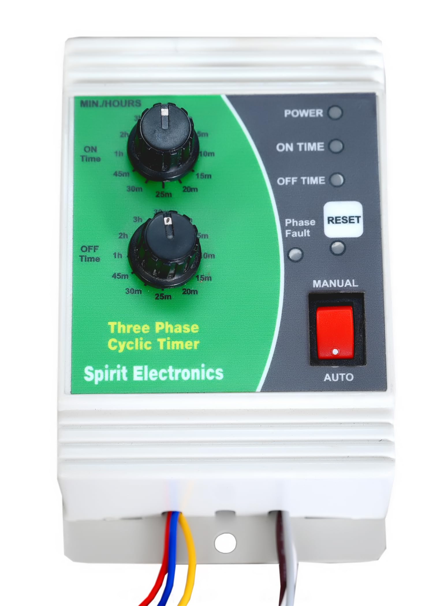 Sp66 Three Phase (440VAc) Analog Cyclic Timer for Fogger,Hydrophonics and Other Cyclic & Auto Start Stop Countdown Application (1 Minute - 3 Hours) with inbuilt SPP Made in India White-image-22