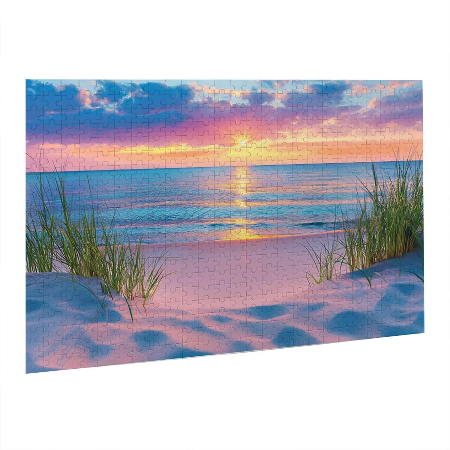 Jigsaw Puzzle, 6000 Pezzi Puzzle Classici, Spiaggia Puzzle Rilassamento Intelligence, Mpossibile Difficile Puzzle Impegnativo per Adulti Puzzle Gioco Familiare, Regalo per Amore Amico Tramonto fr0-534