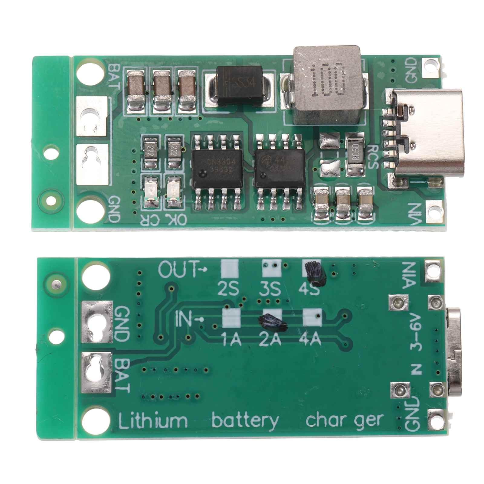 MECCANIXITY 3pcs Lithium Battery Boost Charging Module Multi-Cell 2S 3S 4S Type-C to 8.4V 12.6V 16.8V Adjustable Step-Up Charger Board for Li-Po Polymer Power Bank(4S 2A)-image-27