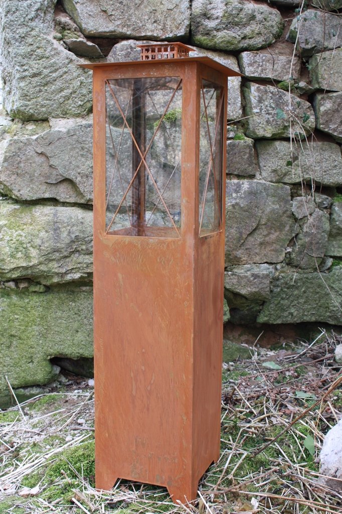 Lanterna Decorativa Rostikal In Metallo Effetto Ruggine – 28 Cm, A Forma Di Cuore, Per Giardino E Interni - 5