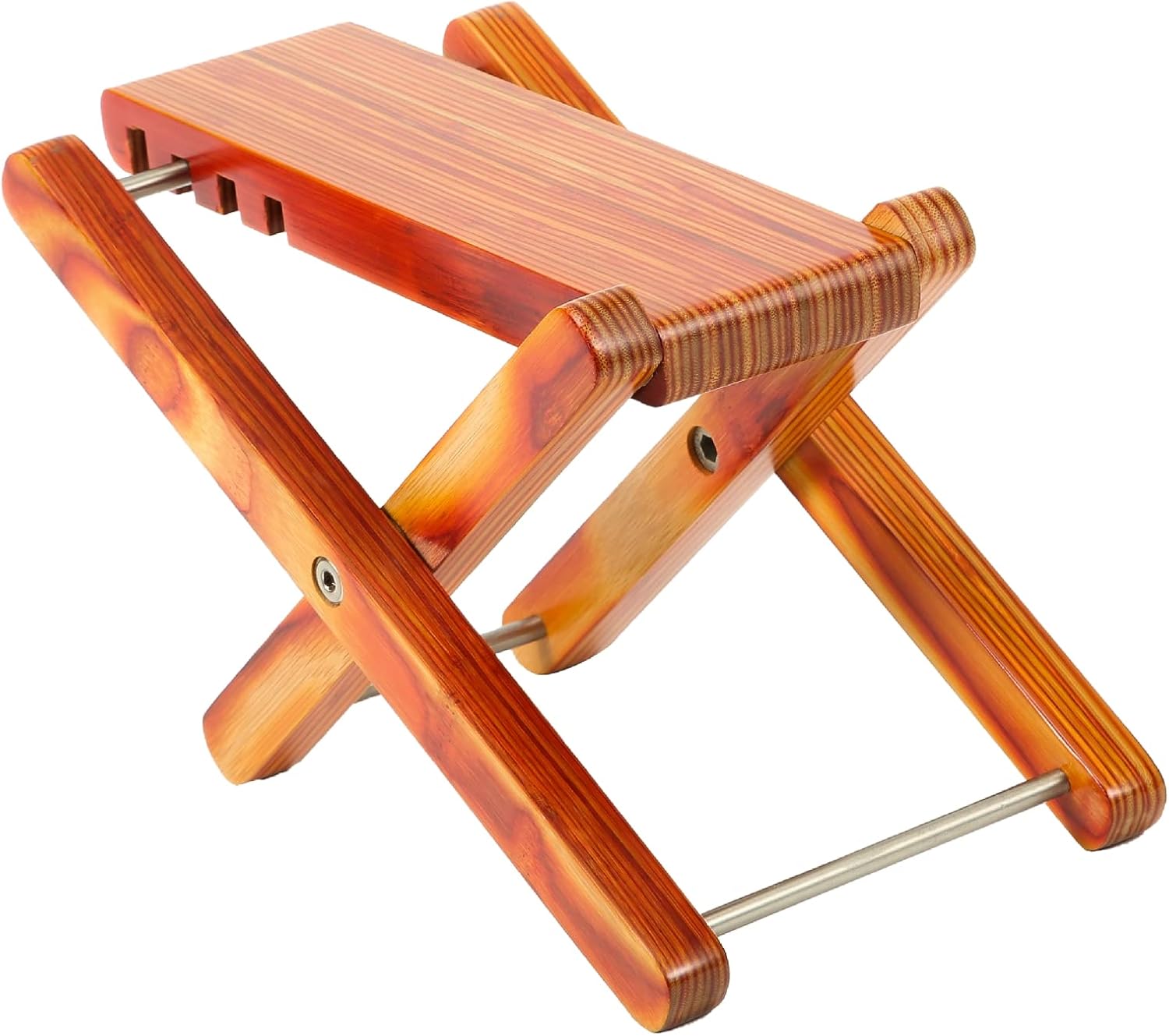 Miwayer Guitar Foot Stool Bamboo Stripes Acoustic Guitar Stool 4
