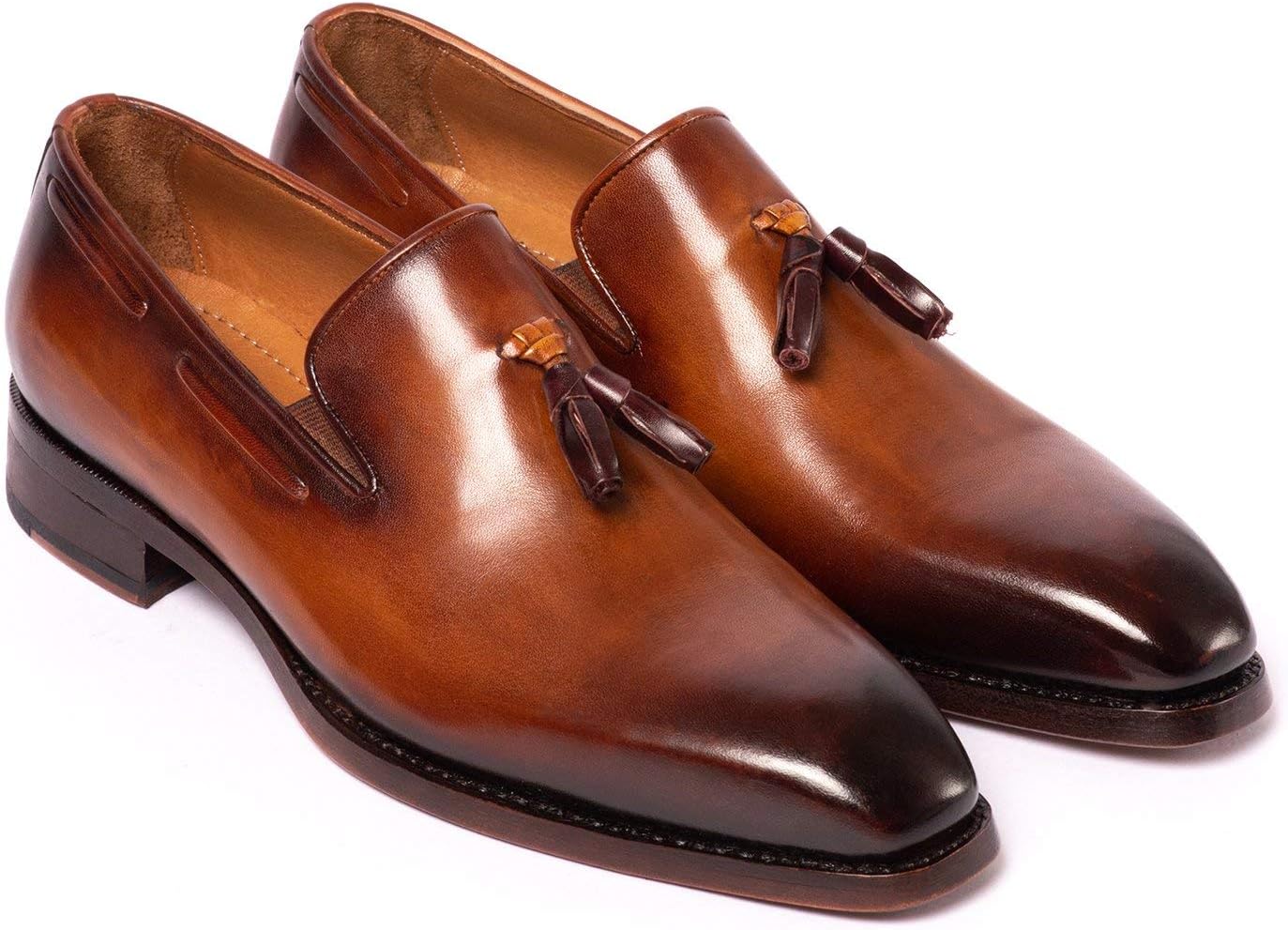 Brown Goodyear Welted Tassel Loafers Shoes (51TS-BRW) Size 10.5-11 D(M) US