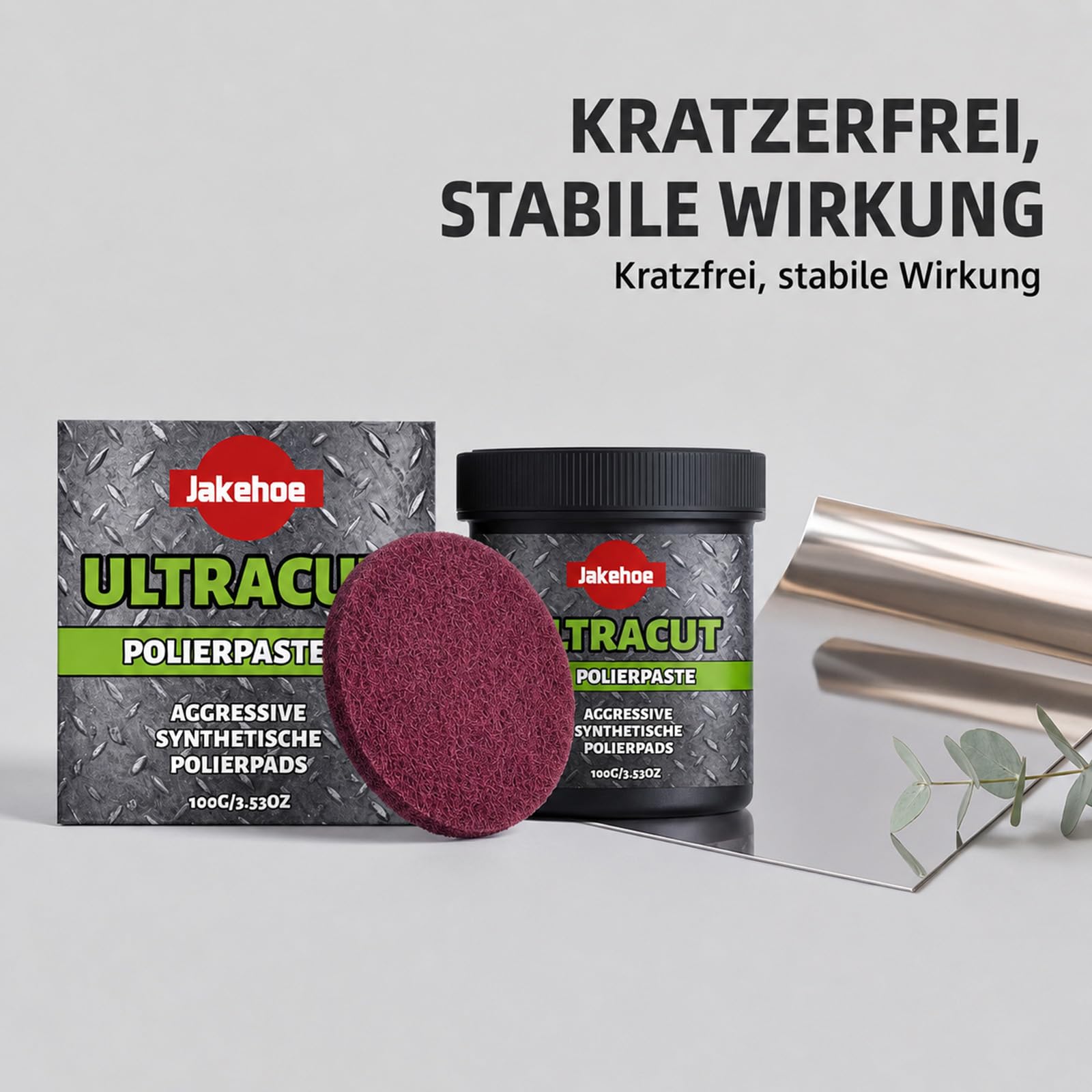 Ultracut Polierpaste für Möbel & Metall mit Polierpad (3)