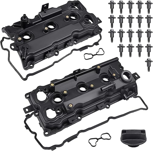 WATERWICH Cubierta de válvula de motor con junta y pernos compatible con Nissan Maxima 2009-2020 Nissan Altima 2014-2018 Nissan Pathfinder 2015-2016