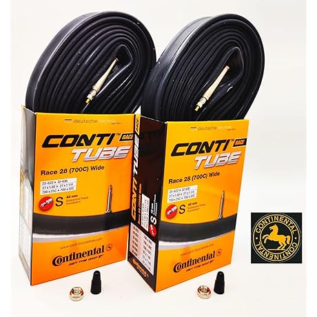 Continental Race 28" Wide 700x25-32c Inner Tube, Presta Valve 42mm - 2-Pack