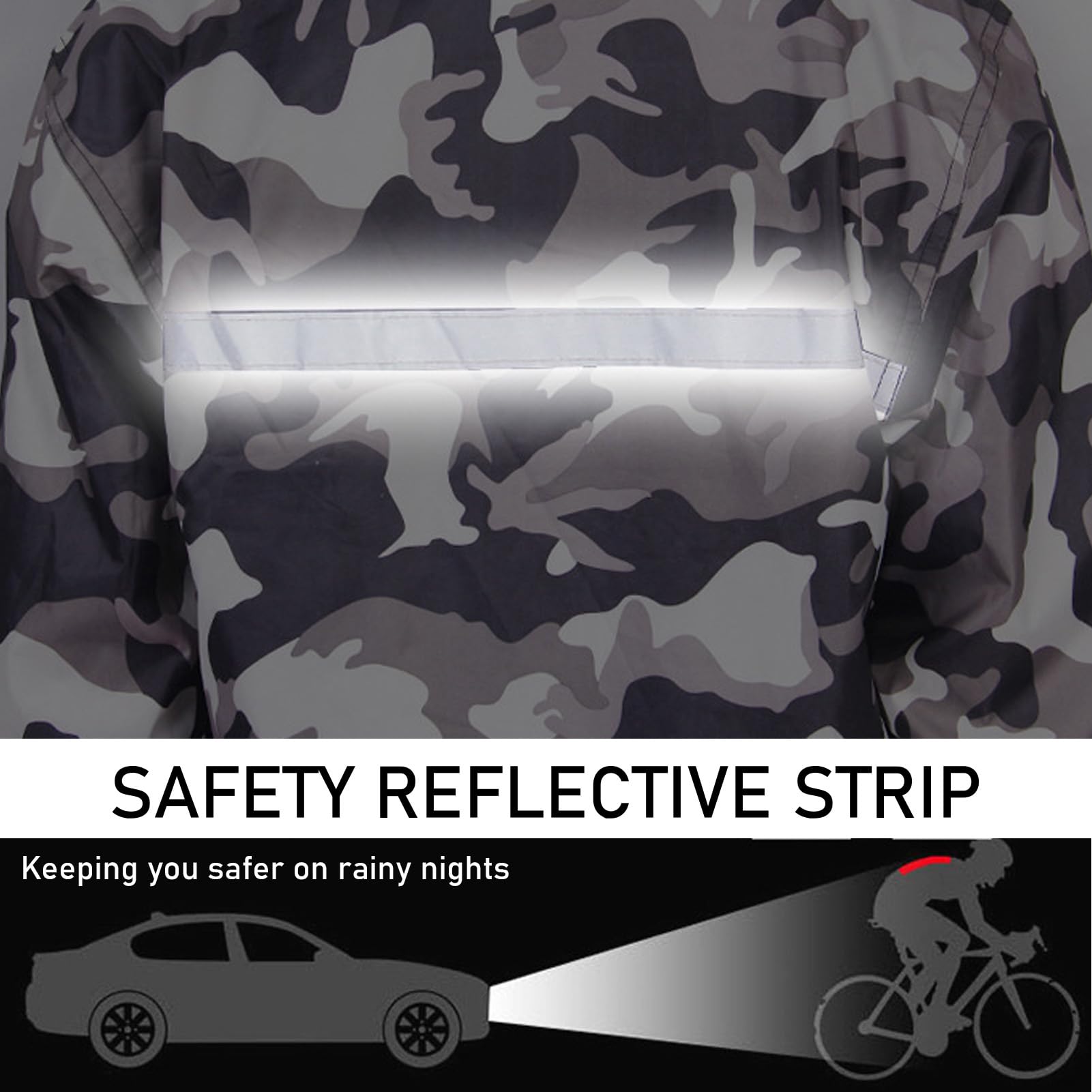 Outdoor Regen Anzüge Für Männer Frauen Mit Reflektierenden Streifen Sicherheit Regenmantel wasserdichte Winddichte Regenjacke Hose