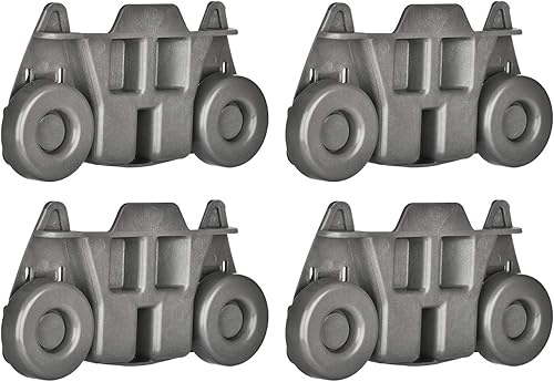 Jolaxy Paquete de 4 ruedas para lavavajillas W10195416 de repuesto para Kitchen-Aid Whirlpool Maytag Kenmore JennAir Amana, ruedas inferiores ultra disponible en Yaxa Venezuela