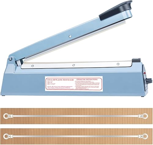 Miniatura 11 de Sellador térmico por impulso, sellador manual de bolsas, máquina de sellado térmico de 8 pulgadas, máquina selladora de impulsos para bolsas de