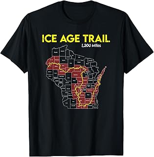 Ice Age Trail Wisconsin Long-Distance Hiking Scenic Trail T-Shirt