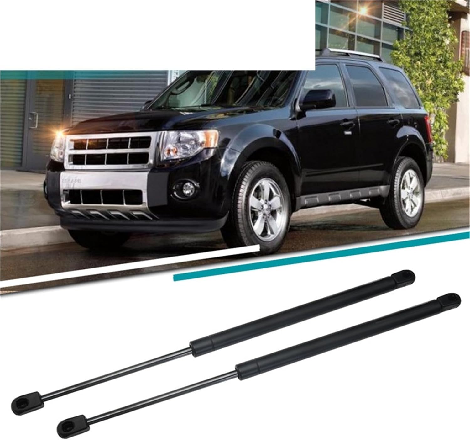 Car Trunk Struts 2Pcs Rear Glass Window Support Rod Gas Lift Strut Fit for Ford Escape 2008-2012 Fit for Mazda Tribute 2008-2011 Fit for Mercury Mariner 2008-2012 Steady