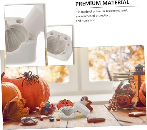 Miniatura 6 de KJHBV Molde de silicona de calabaza para magdalenas, molde de caramelo, chocolate, mini galletas, molde de pastel de calabaza, moldes de caramelo de