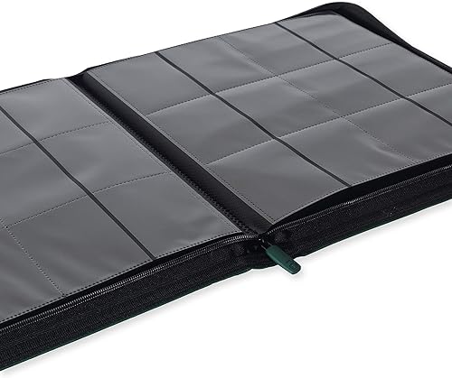 Miniatura 6 de Vault X Carpeta con cremallera para tarjetas coleccionables de bolsillo 12 XL, 624 tarjetas, material de álbum Exo-Tec premium, 26 páginas de carga