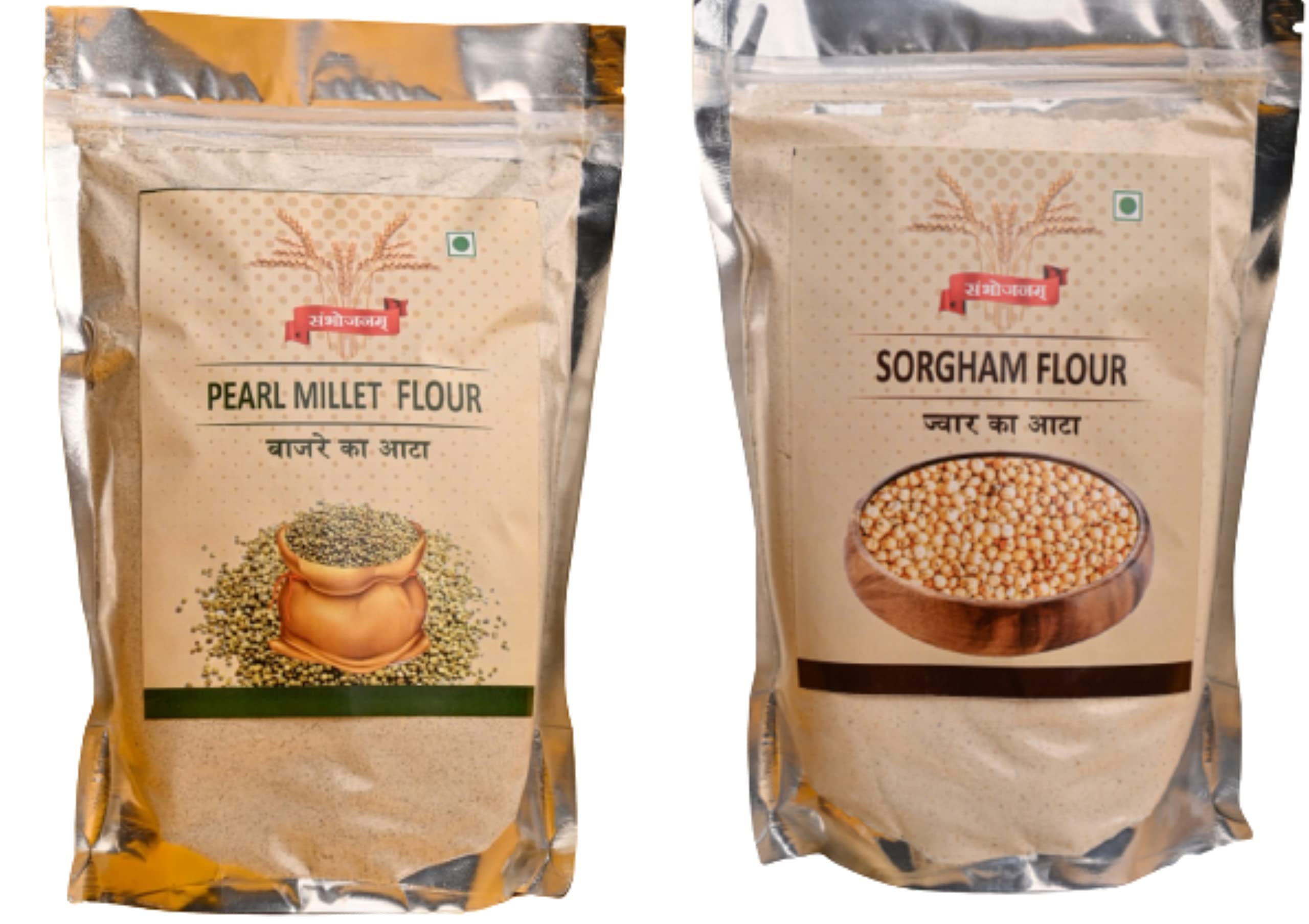 Buy SAMBHOJANAM combo of Jowar & Bajra atta100 natural and