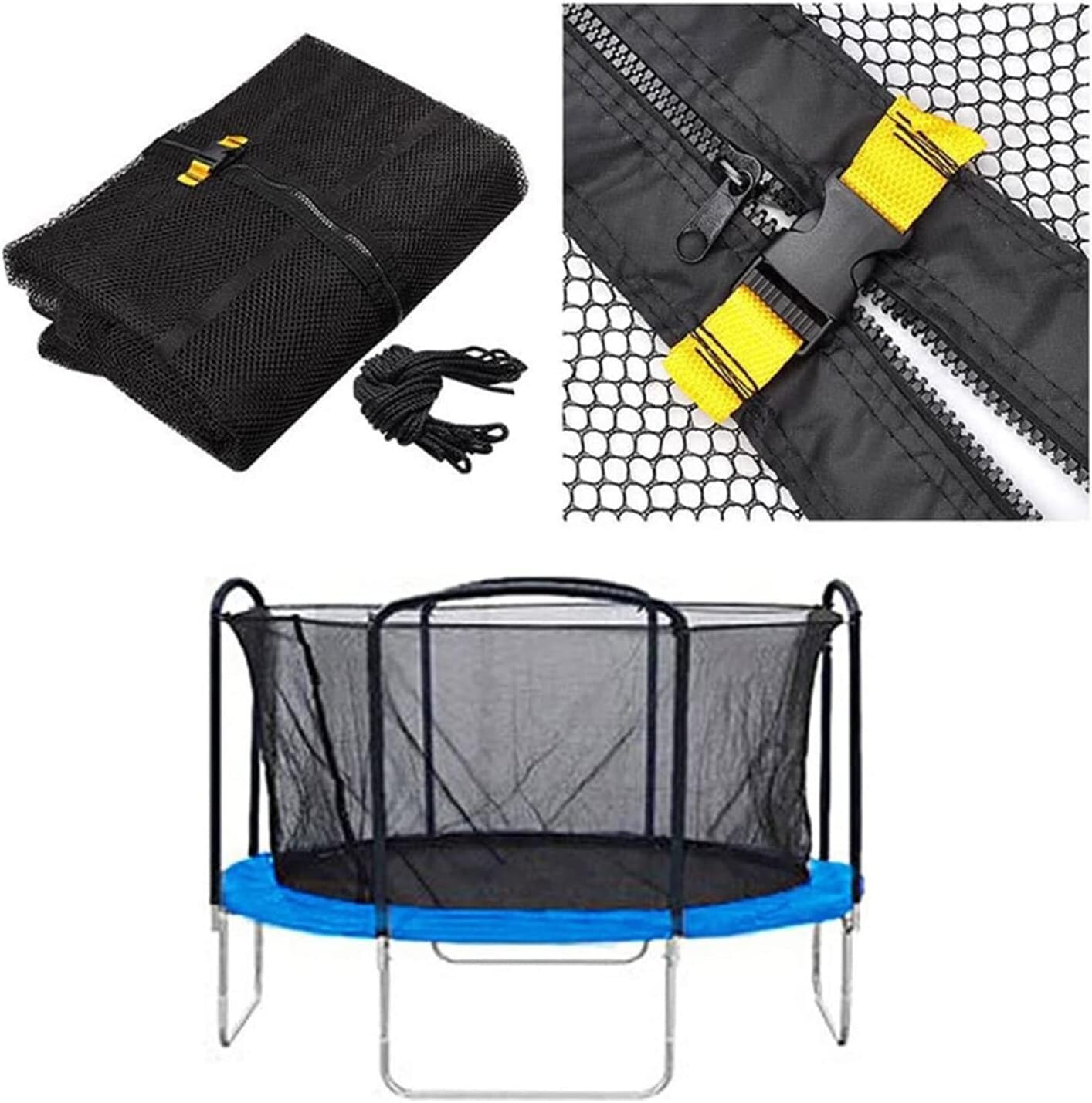 Rete di sicurezza AREBOS per trampolino 305 cm | 8 pali