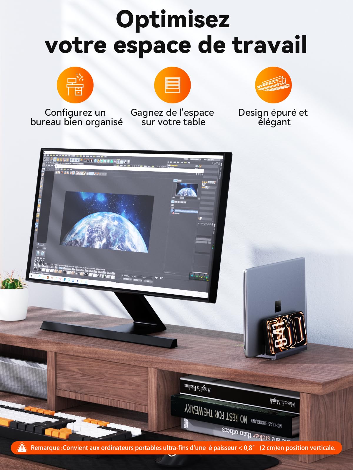 Station d'accueil pour Ordinateur Portable Dual 4K Écran(4K@120Hz + 4K@60Hz), QUUGE Docking Station Double 4K HDMI, 2 USB-A 5Gbps, 100W PD, RJ45 Ethernet USB C Dock pour Dell, HP, Surface, MacBook Air