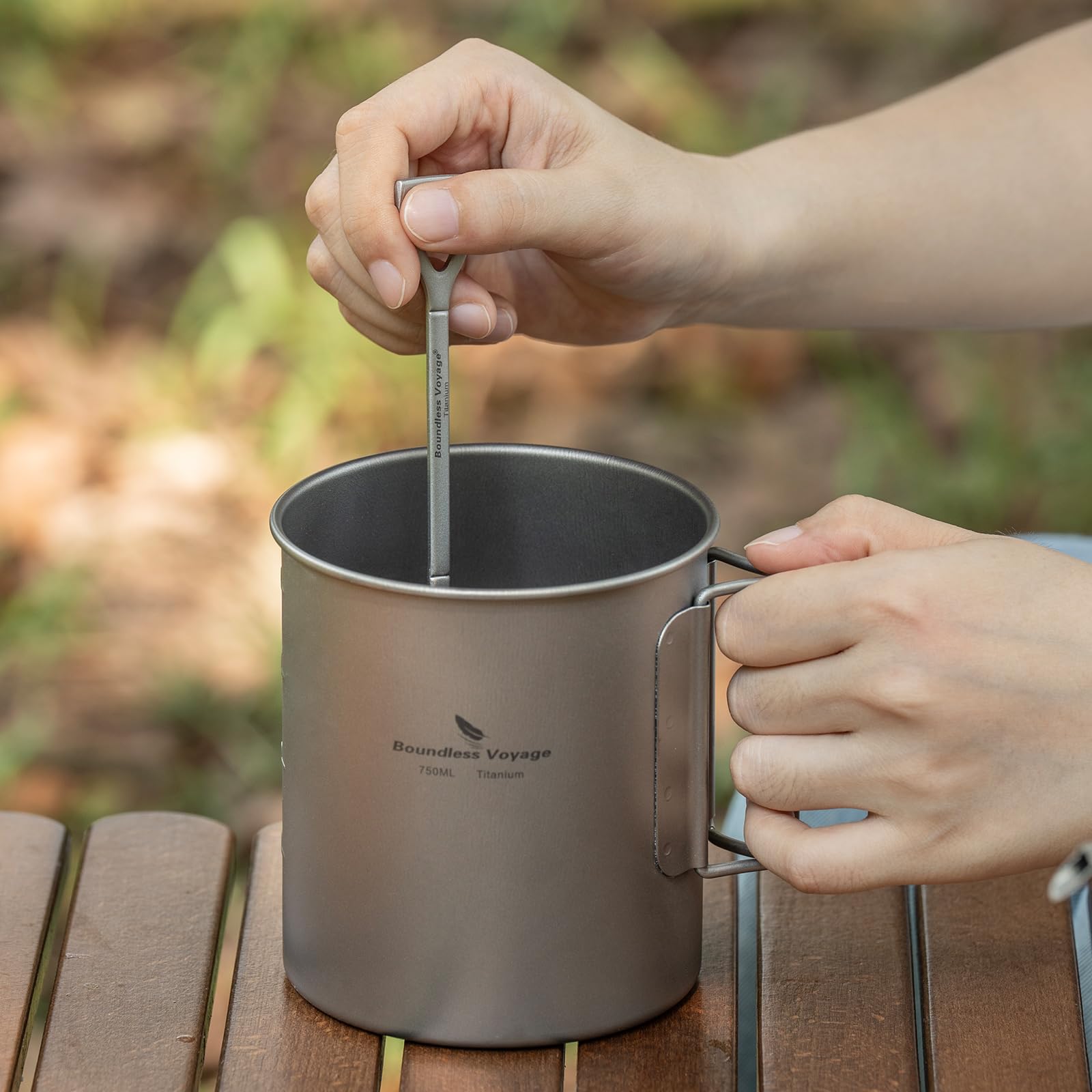 Boundless Voyage Cucchiaio a forma di pala in titanio Demitasse Espresso Mini cucchiaini da caffè, 6,1 pollici piccole stoviglie per dessert, tè, antipasti, forniture per feste ti1131t