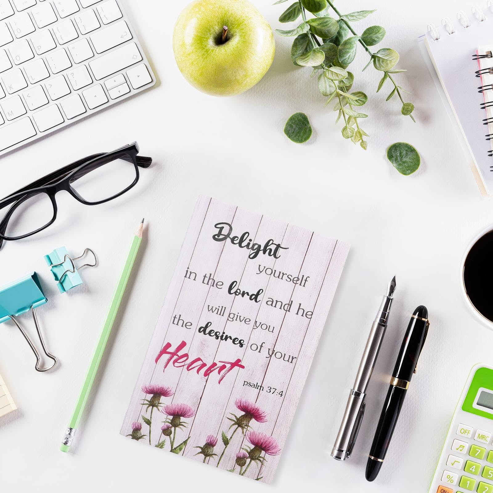 Containlol 16 Pcs Flower Daily Prayer Gift for Women, Bible Verse Notebooks Rustic Floral Inspirational Scripture Quotes Pocket Notepads, School Office, 4.9 x 3.1 Inches(Cute Style)