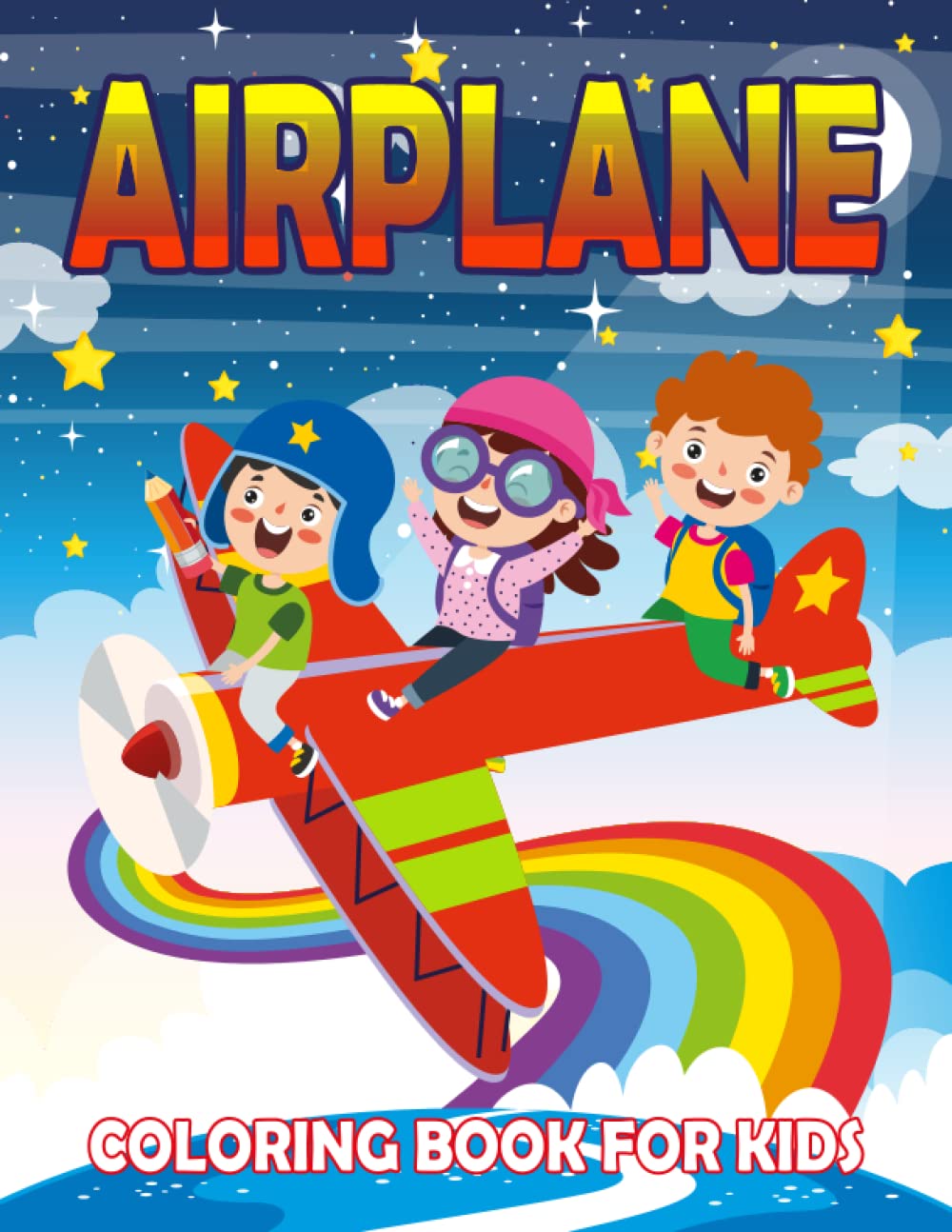 Livre de coloriage avion anti-ennui pour stimuler la créativité des enfants sans écran