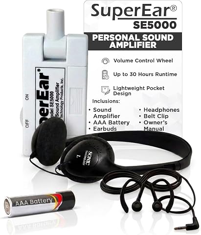 SuperEar Model SE5000 (PSAP) for Seniors - Hearing Amplifier