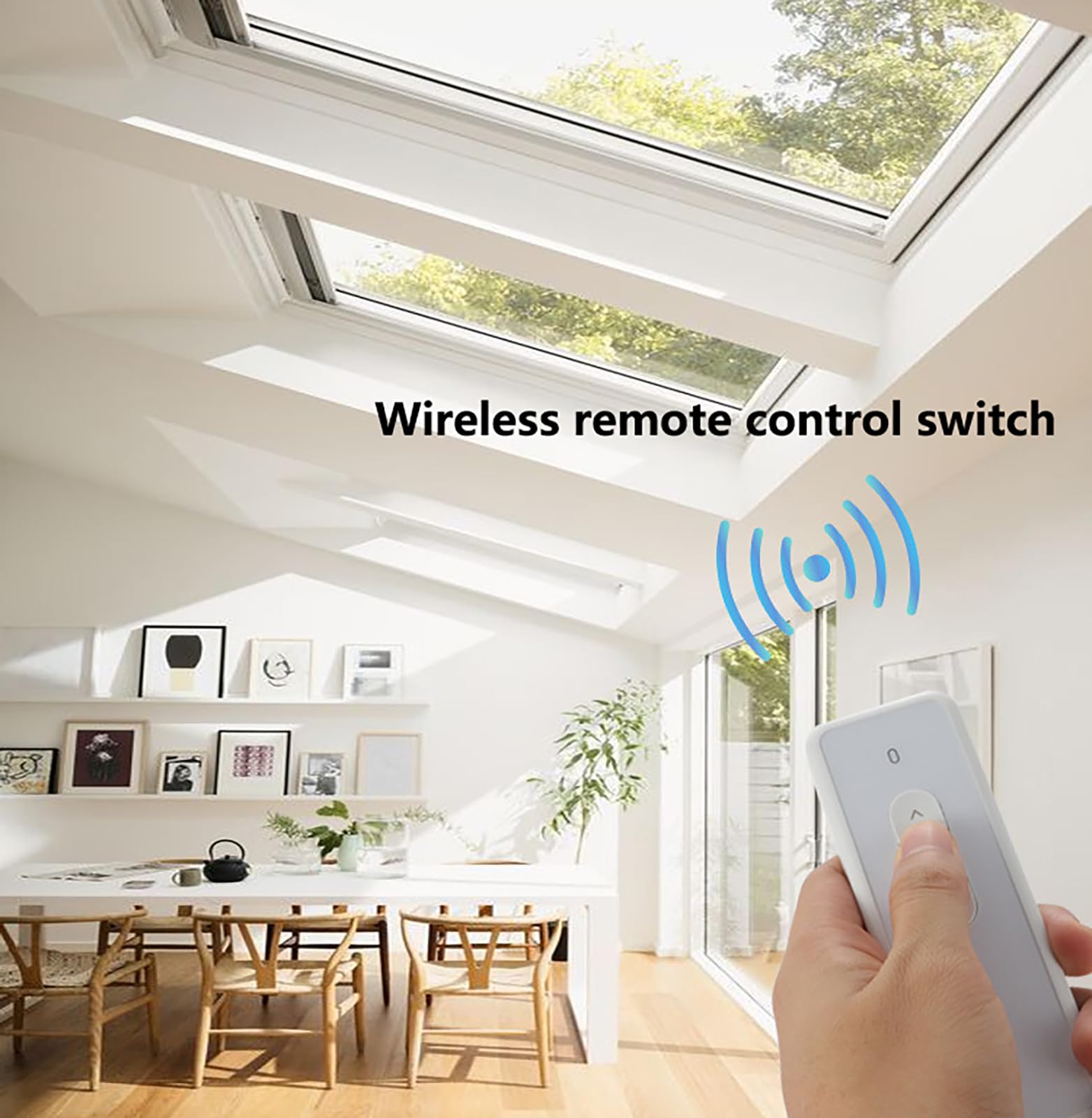 Generisch Elektrischer Fensteröffner mit leisem Kettenantrieb, einstellbarem Hub, intelligenter Fernbedienung und IP32-Motor für Dachfenster- und Gewächshausbelüftung (400 mm)