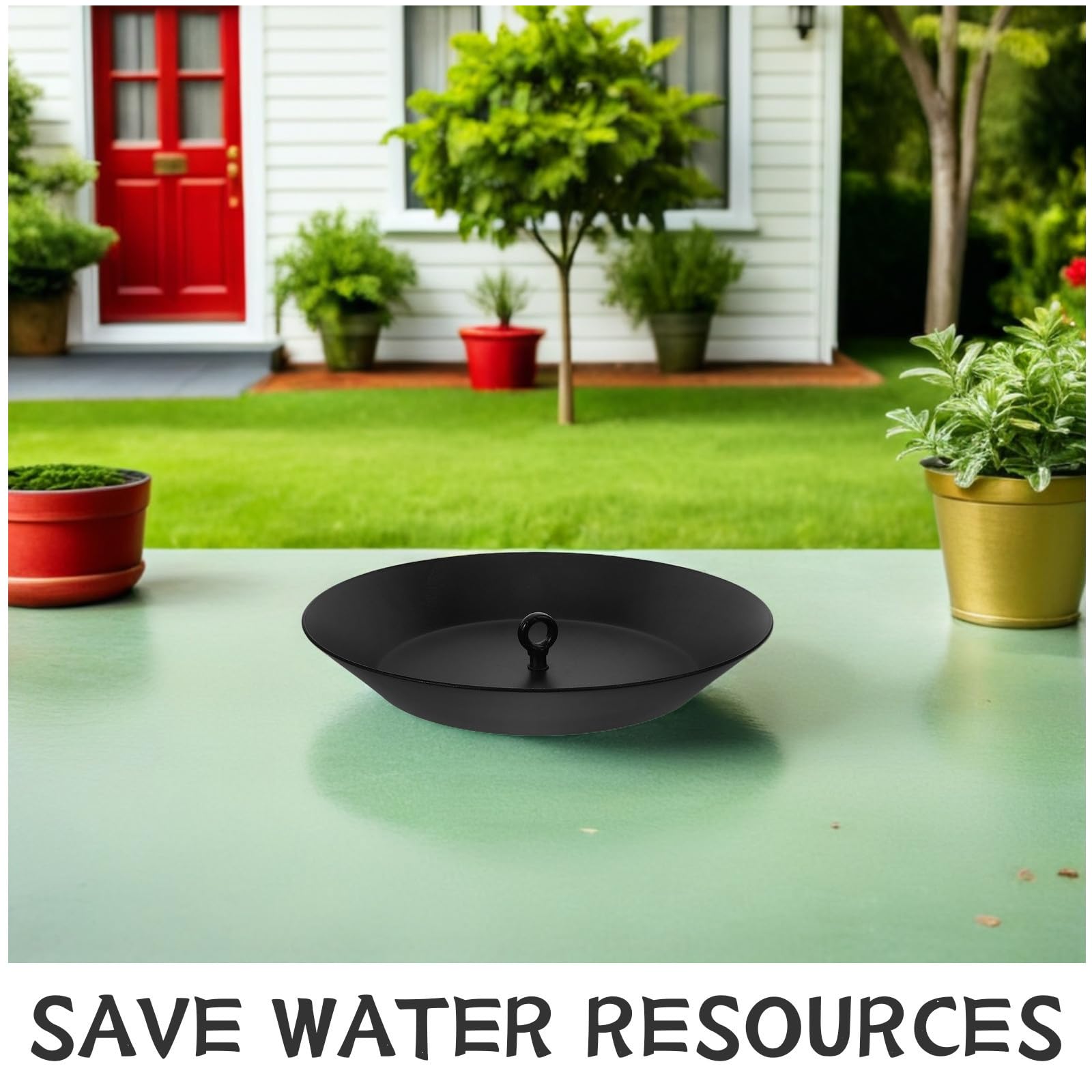 Vasca Raccolta Acqua Piovana in Alluminio per Grondaie Resistente e Facile da Installare per Giardino Balcone e Esterni Contenitore Acqua per di Raccolta Fai da