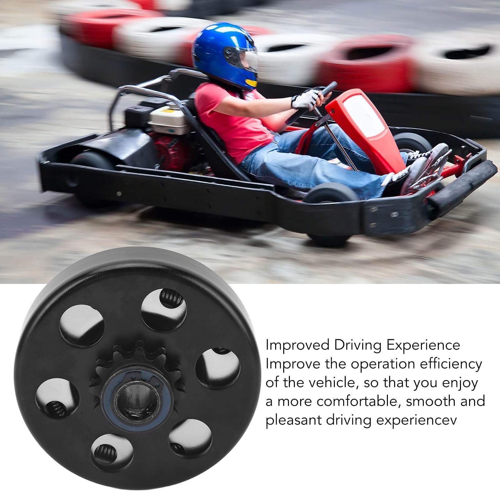 Frizione Centrifuga, Frizione Centrifuga 5/8in Bore 12T Frizione per Mini Bici Ad Alta Torsione per Motori 35 a Catena