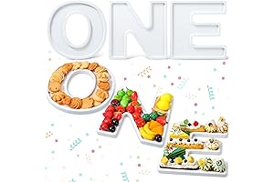 1 Set Minimalist Wooden ONE Letters Charcuterie Dish