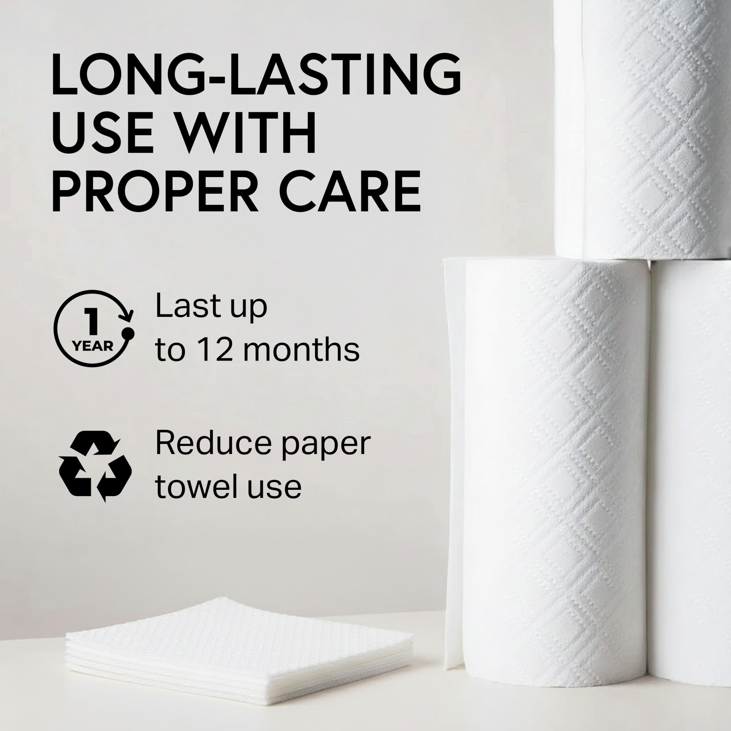 Paños de esponja de celulosa suecos - Paquete de 10 paños de limpieza ecológicos, reutilizables y sin olor para la cocina - Paño absorbente para platos (10 paños)