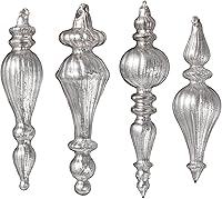 Vista 131 de DN DECONATION Deep Red Glass Christmas Ornaments, Set of 9, 3.15' Hanging Christmas Baubles for Xmas Tree Decoration, Wedding Party Gift