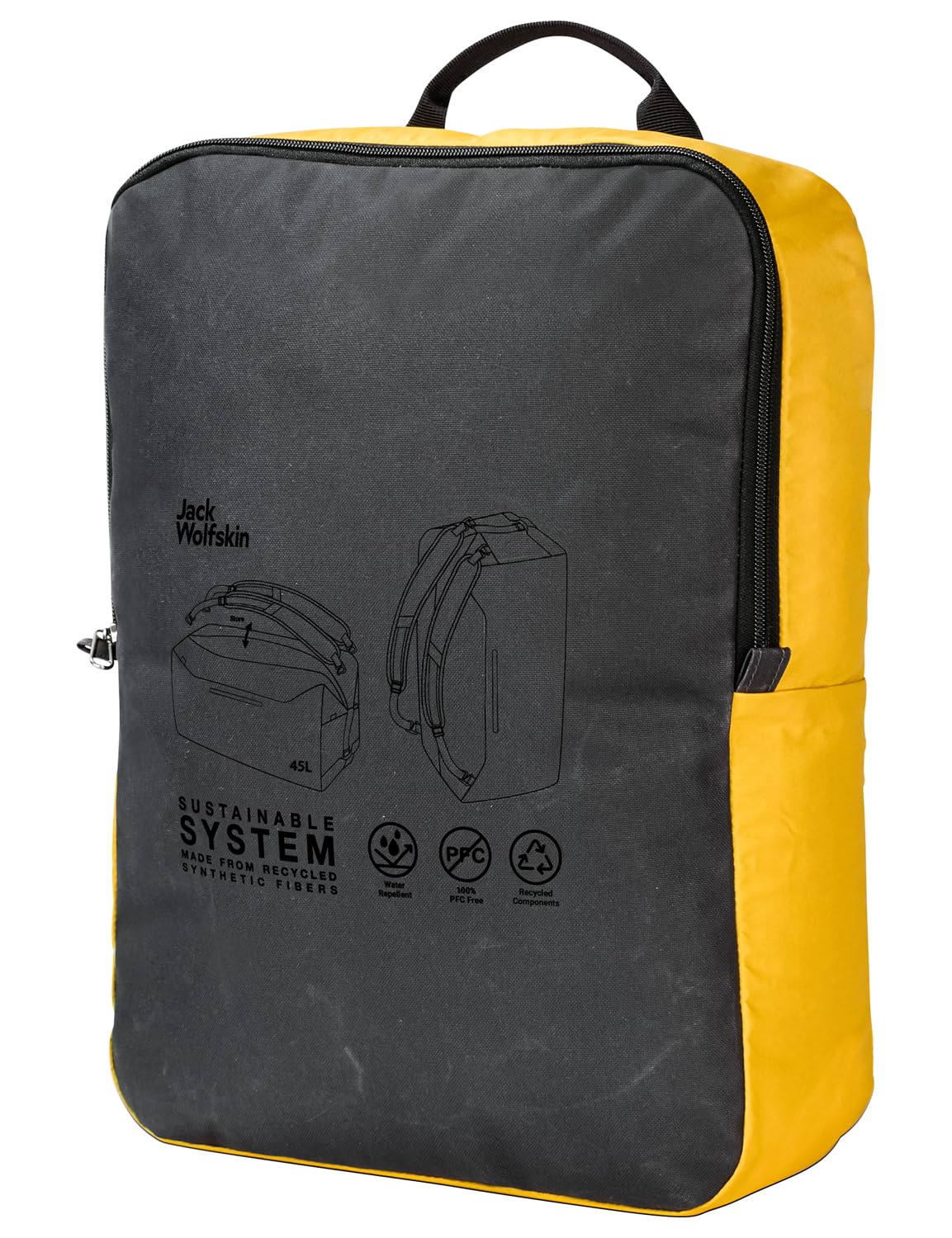 Jack Wolfskin Traveltopia torba podróżna 59 cm, Phantom, 45, na zewnątrz