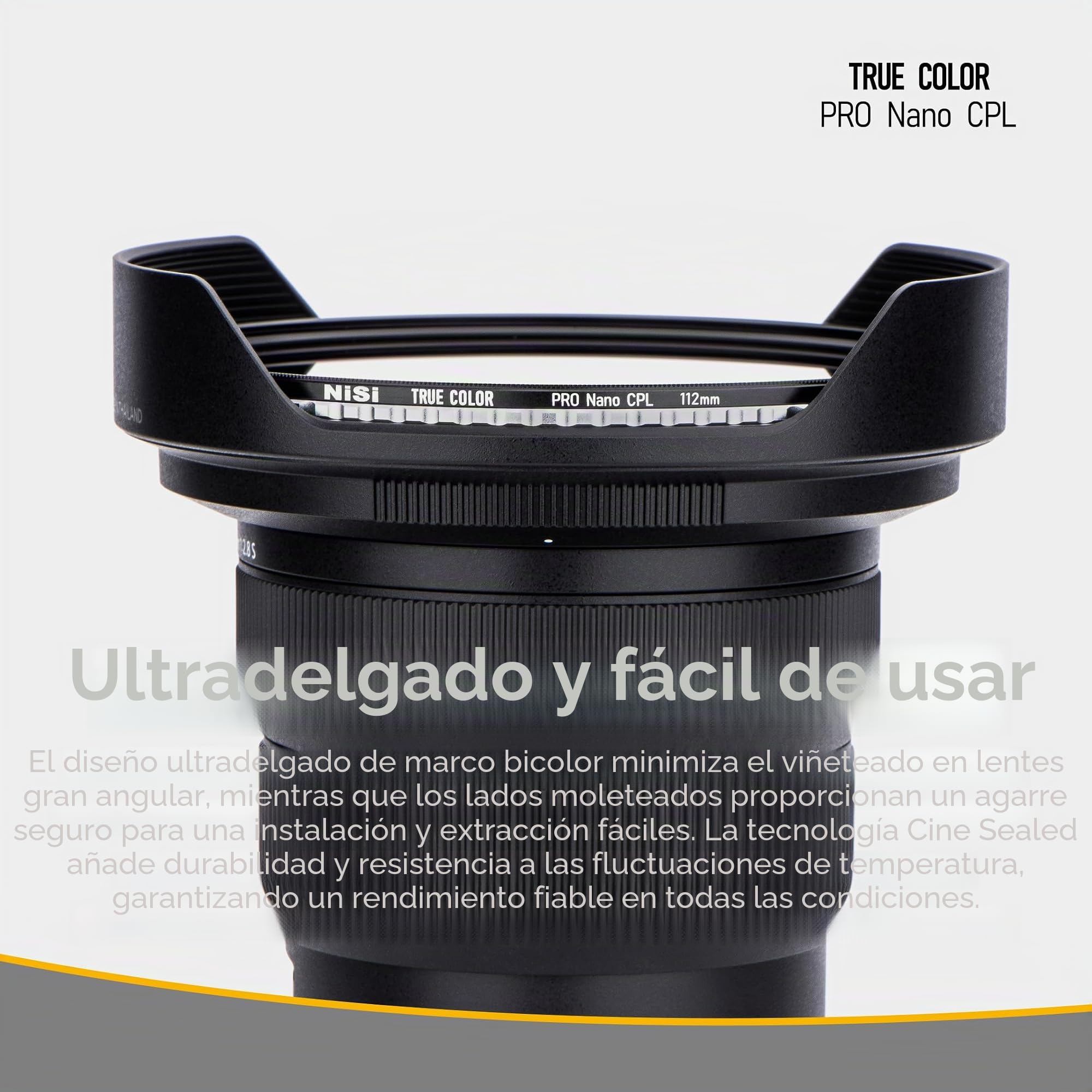 NiSi True Color CPL 95mm Filtro Polarizador Circular con Revestimiento Pro Nano Coating