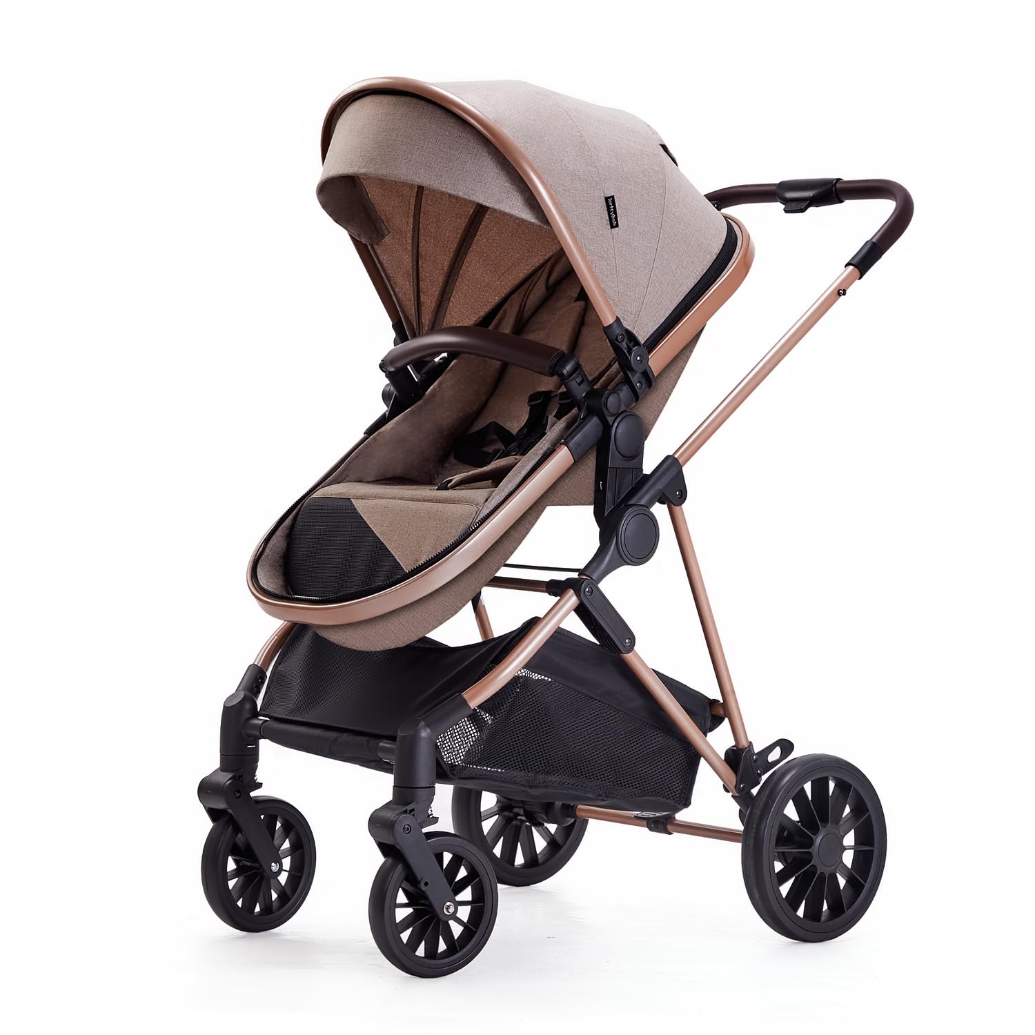 Infant Newborn Baby Stroller - 2 in 1 Pram Stroller with Reversible Seat, for 0-36 Months Babies