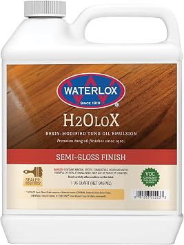 Waterlox H2OLoX Water Based, 1 Quart, Semi-Gloss