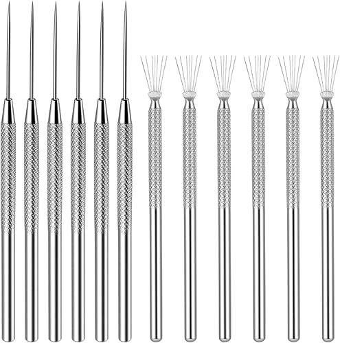 Herramientas de aguja de arcilla, herramientas de tallado de cerámica, herramienta de arcilla polimérica, herramienta de textura de alambre,