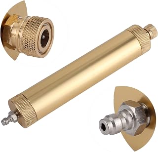 High Pressure PCP Hand Pump Air Filter Water Oil Sparator with Female and Male Quick Connect for High Pressure Air Compressor Pump 30Mpa Aluminium Alloy