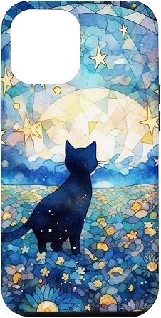 iPhone 15 Plus Black Cat Sunflower Bliss Garden European Summer Case
