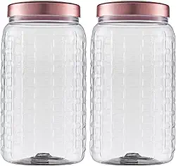 Jogo 2 Potes Porta Café E Açúcar Cantinho Do Café Premium (Rose Gold)