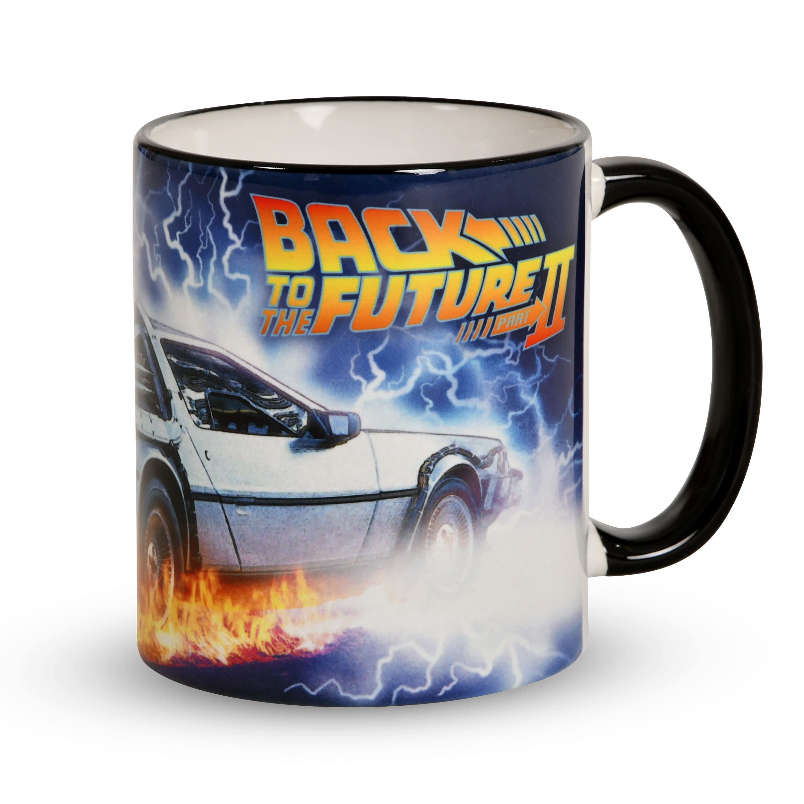 Close Up 'Back To The Future' Tasse – Bedruckt, Keramik, 320 Ml Fassungsvermögen, In Geschenkverpackung, Mehrfarbig
