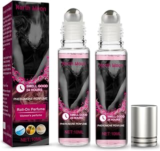 Pheromone Perfume for Women, Essential Oil Intimate Perfume, Pheromone Perfume for Women to Attract Men, Romantic Pheromone Roller Ball Perfume,Flirty Aroma Lusting Pheromone Perfume Oil (Pink-2PC)