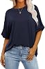 Tops para mujer ANRABESS, playeras oversized de manga corta y cuello redondo, casuales de verano, básicas y holgadas, tendencia 2026 1
