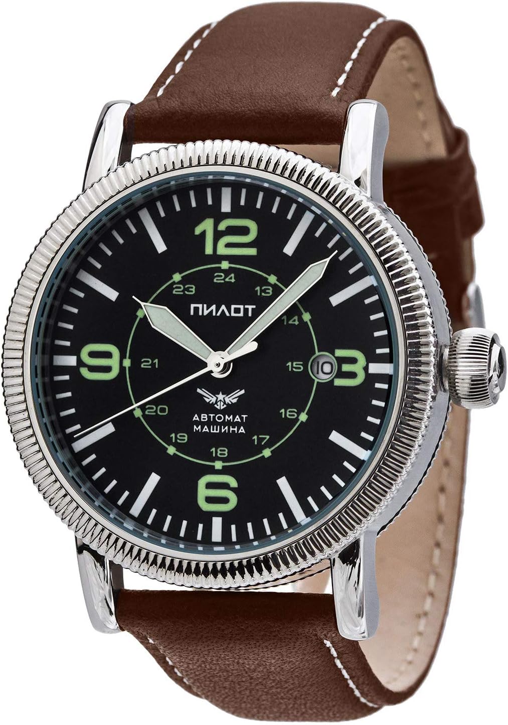 Lancardo, orologio unisex da taschino meccanico automatico, in bronzo