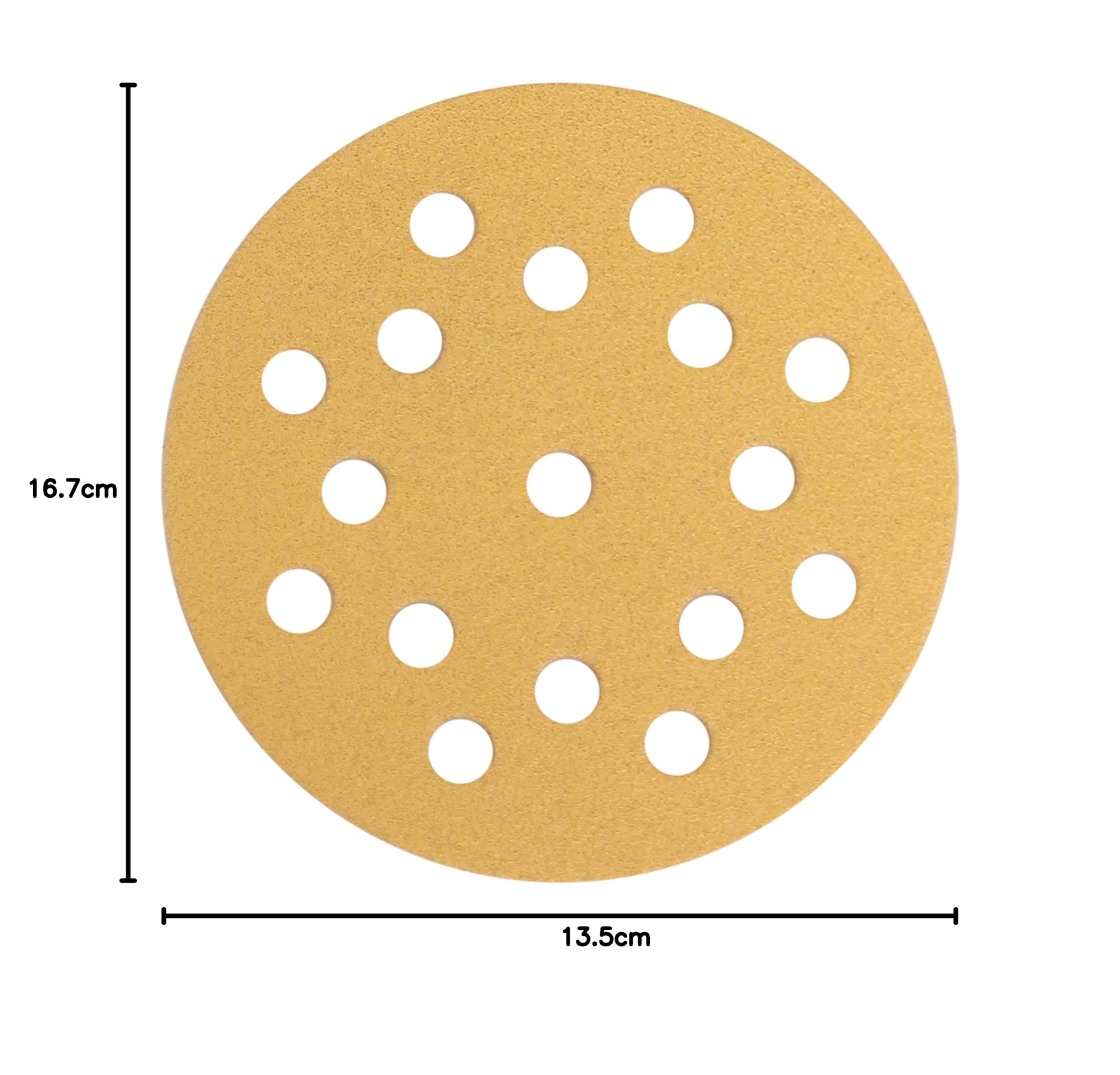 Papier Abrasif Mirka Gold Grain P180 - 10 Feuilles 70x125mm Autoagrippant | Pour Bois, Métal, Peinture