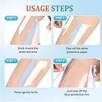 Vista 6 de Paquete de 20 parches Instalifi para piernas, parche transparente antifricción, cómodos parches de fricción contra la piel, parches invisibles
